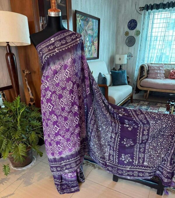 Rayon silk saree
