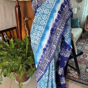Soft Rayon Silk Batik Saree
